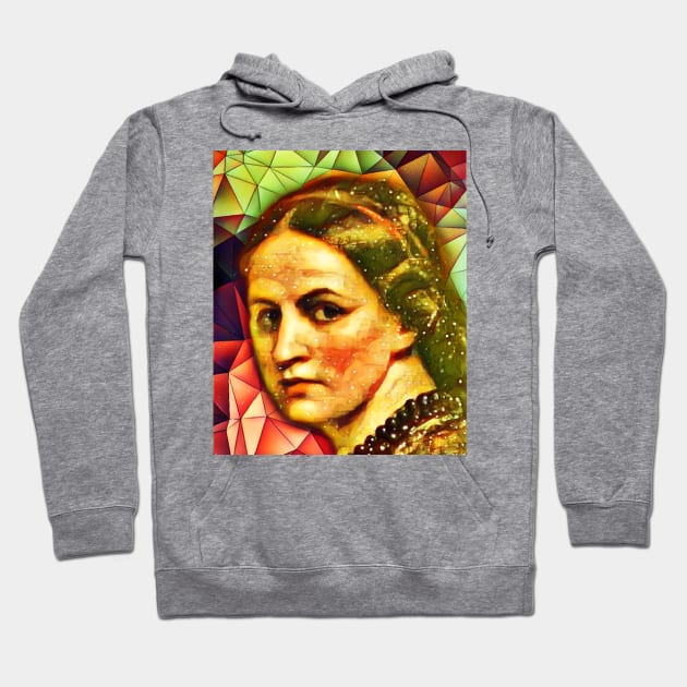 Anne Bronte Snow Portrait | Anne Bronte Artwork 9 Hoodie by JustLit